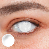 Lentes de contacto de color blanqueadores para Halloween